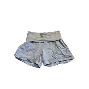 Fresh Laundry Women's 100% Linen Shorts in Gray Size Medium